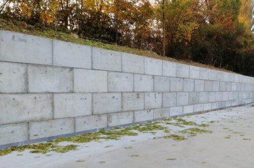 bloc de béton pour mur de soutènement