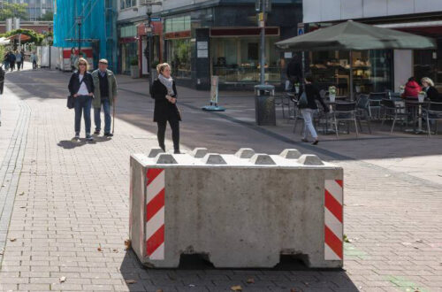 bloc de béton de barrière de sécurité