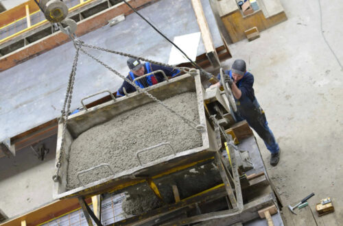 concrete leftovers precast production plant