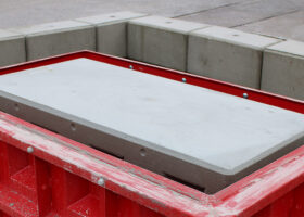 concrete interlocking block production